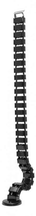 DELTACO OFFICE kabelhåndteringssæt i form af rygrad, sort DELTACO OFFICE kabelhåndteringssæt i form af rygrad, sort