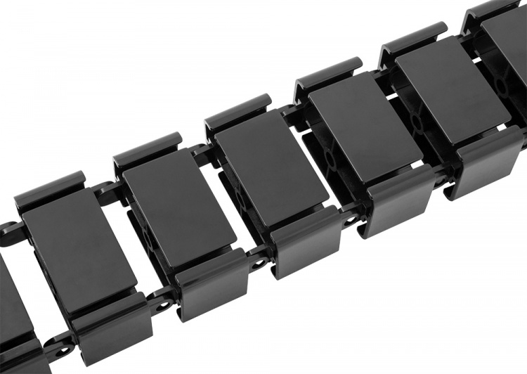 DELTACO OFFICE kabelhåndteringssæt i form af rygrad, sort DELTACO OFFICE kabelhåndteringssæt i form af rygrad, sort