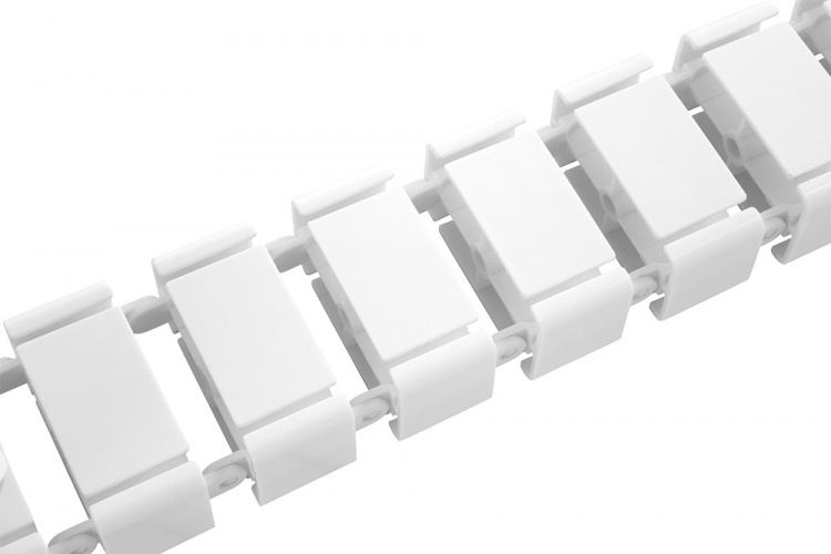 DELTACO OFFICE kabelhåndteringssæt i form af rygrad, hvid