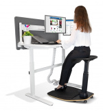 DELTACO OFFICE Ergonomisk ståstol med integreret måtte, sort DELTACO OFFICE Ergonomisk ståstol med integreret måtte, sort