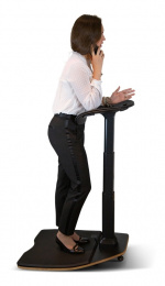 DELTACO OFFICE Ergonomisk ståstol med integreret måtte, sort DELTACO OFFICE Ergonomisk ståstol med integreret måtte, sort