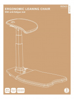 DELTACO OFFICE Ergonomisk ståstol med integreret måtte, sort DELTACO OFFICE Ergonomisk ståstol med integreret måtte, sort