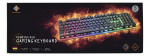DELTACO GAMING membrane keyboard, RGB backlight, anti-ghosting, DE lay