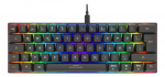 DELTACO GAMING mechanical keyboard with 60% layout, RGB, red switches