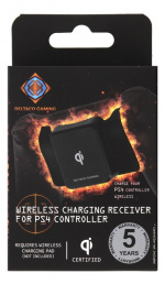 DELTACO GAMING trådlös Qi-receiver till PS4 handkontroll, svart DELTACO GAMING trådlös Qi-receiver till PS4 handkontroll, svart
