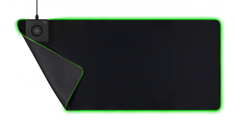 DELTACO GAMING RGB mousepad, fast wireless charging, 900x400x4mm