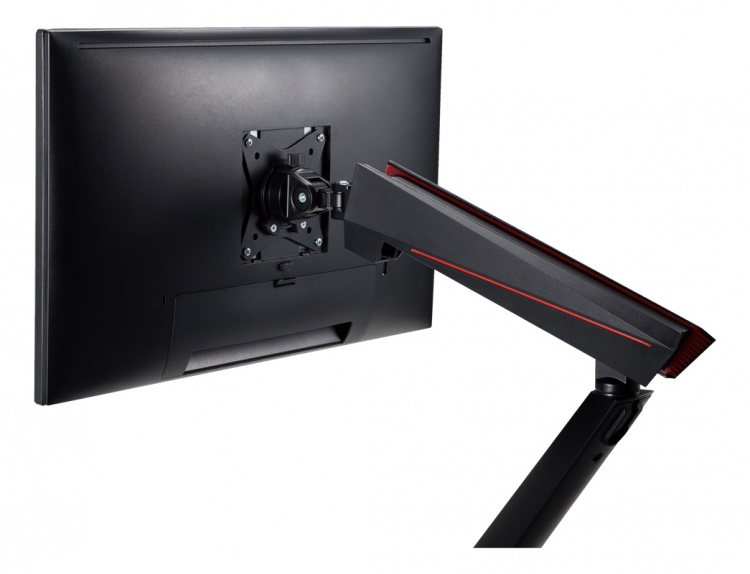 DELTACO Single Monitor Spring-Assisted Pro Gaming Monitor Arm