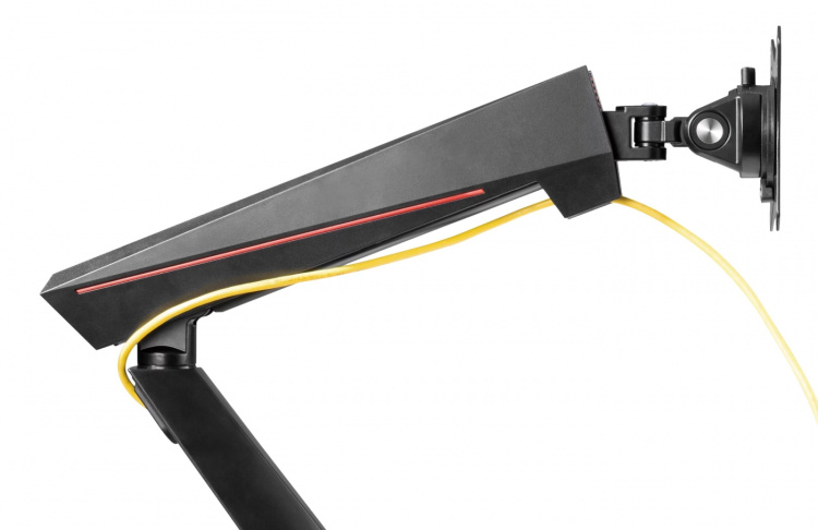 DELTACO Single Monitor Spring-Assisted Pro Gaming Monitor Arm