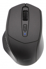 DELTACO silent wireless mouse, bluetooth, 1x AA, 800-1600 DPI, dark gr