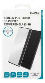 DELTACO screen protector, Samsung Galaxy S20, 3D curved glass DELTACO screen protector, Samsung Galaxy S20, 3D curved glass