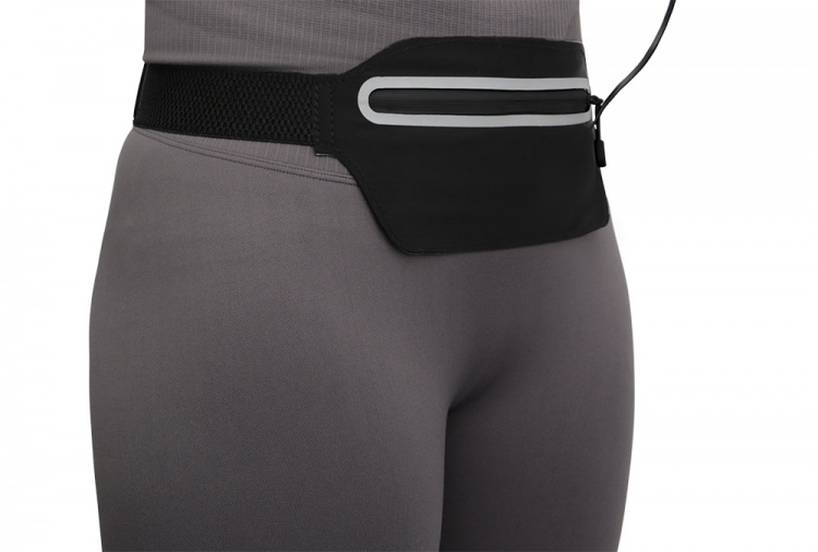 STREETZ løbebælte, reflekser, passer til de fleste smaprtphones, sort