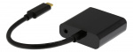 DELTACO USB-C to VGA adapter w. audio, 1080p 60Hz, 0,2m, black DELTACO USB-C to VGA adapter w. audio, 1080p 60Hz, 0,2m, black