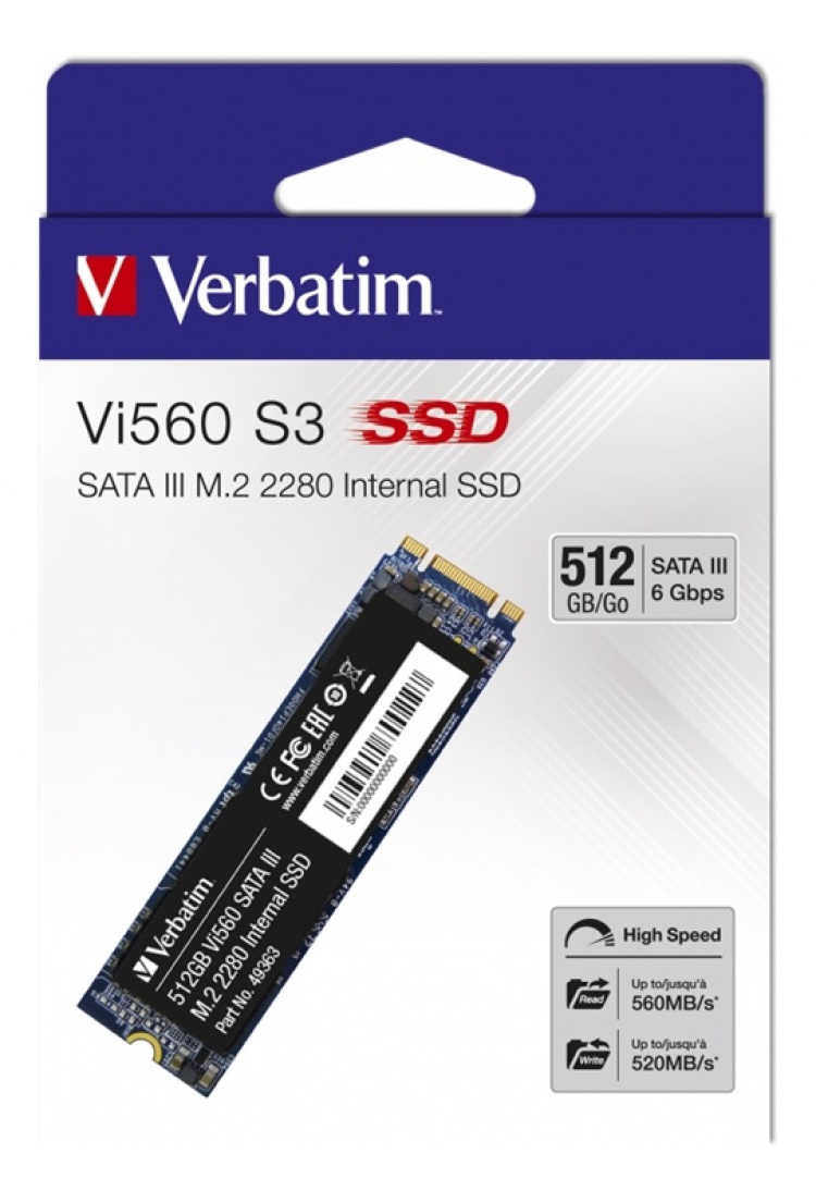 Verbatim Vi560 S3 M.2 SSD 512GB