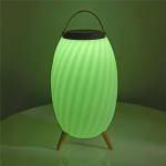 Nedis Bluetooth højttaler med Moodlight | 6 timer | Ambiance Design | 60 W | Mono | RGB / Varm Hvid | IPX5 | Kan parres | Grå / Hvid