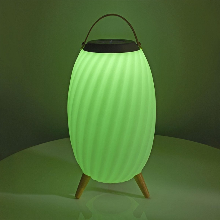 Nedis Bluetooth højttaler med Moodlight | 6 timer | Ambiance Design | 60 W | Mono | RGB / Varm Hvid | IPX5 | Kan parres | Grå / Hvid