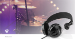 Nedis Kablede On-Ear Hovedtelefoner | 3.5 mm | Kabellængde: 1.10 m | Sort