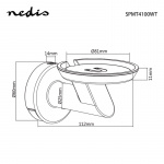 Nedis Speaker Mount | Kompatibel med: Google Home® | Væg | 2 kg | Fast | Metal / Stål | Hvid