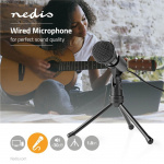 Nedis Mikrofon | Brugt til: Desktop / Notebook / Smartphone / Tablet | Kabel | 1x 3.5 mm