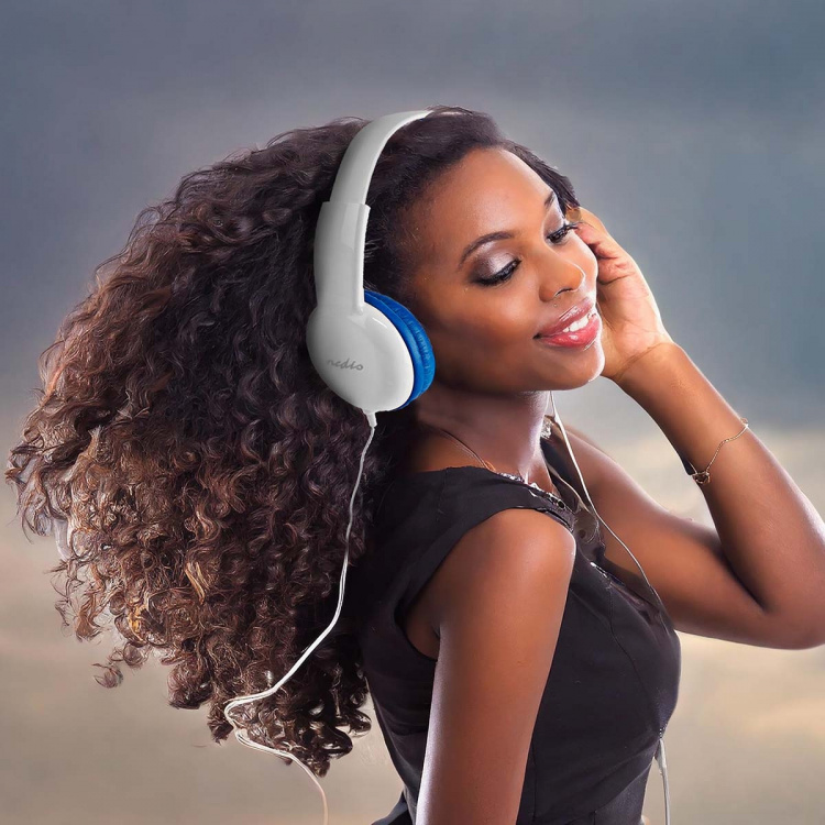 Nedis Kablede On-Ear Hovedtelefoner | 3.5 mm | Kabellængde: 1.20 m | 82 dB | Blå