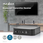 Nedis Bluetooth® Transmitter | Tilslutninger indgang: 1x AUX | Tilslutninger udgang: 1x AUX | SBC | Op til 1 enhed | Op til 6 timer | Automatisk slukningsfunktion | Sort
