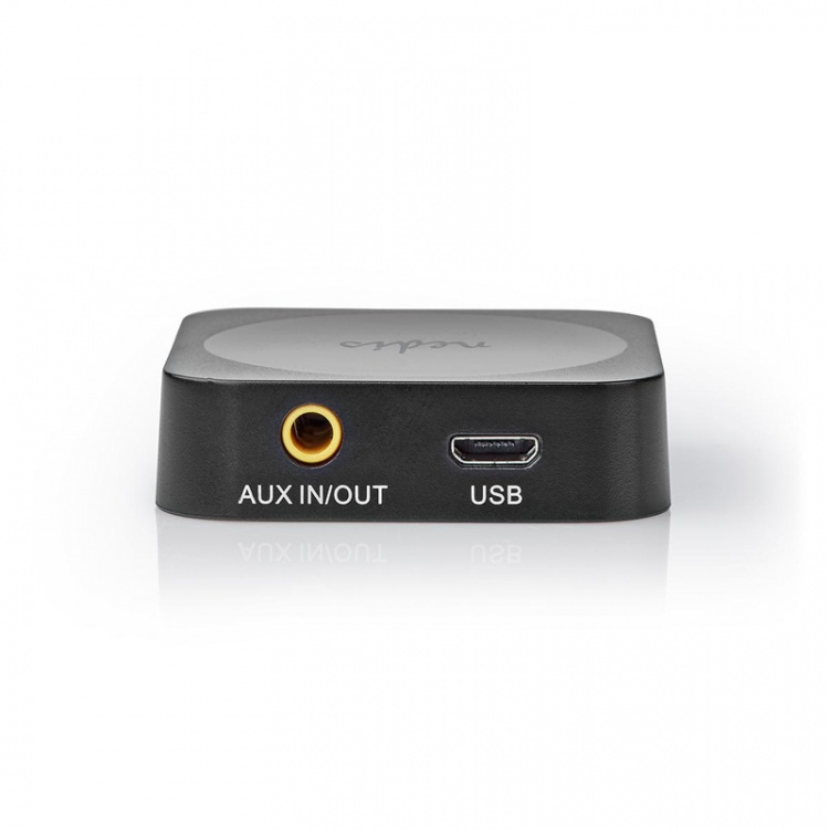 Nedis Bluetooth® Transmitter | Tilslutninger indgang: 1x AUX | Tilslutninger udgang: 1x AUX | SBC | Op til 1 enhed | Op til 6 timer | Automatisk slukningsfunktion | Sort