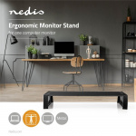 Nedis Monitor Stand | Ergonomisk: Yes | Maksimal bæreevne: 16 kg | Universal | Justérbar højde: Nej