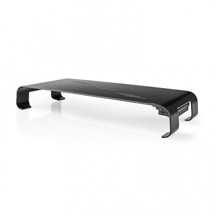 Nedis Monitor Stand | Ergonomisk: Yes | Maksimal bæreevne: 18 kg | Universal | USB-hub | Justérbar højde: Nej