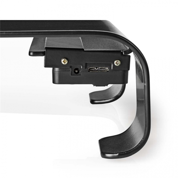 Nedis Monitor Stand | Ergonomisk: Yes | Maksimal bæreevne: 18 kg | Universal | USB-hub | Justérbar højde: Nej