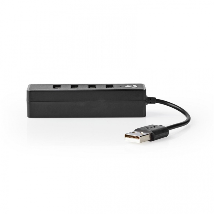 Nedis USB-hub | USB-A Male | 4x USB A Female | 4-Port port(s) | USB 2.0 | USB Drevet