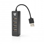 Nedis USB-hub | USB-A Male | 4x USB A Female | 4-Port port(s) | USB 2.0 | USB Drevet