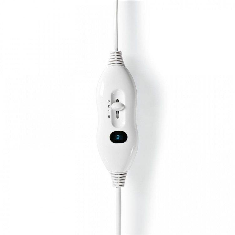 Nedis Elektrisk Tæppe | Undertæppe | 1 Person | 150 x 80 cm | 3 Varmeindstillinger | Vaskbar | Overophedningsbeskyttelse | Polyester / Syntetisk