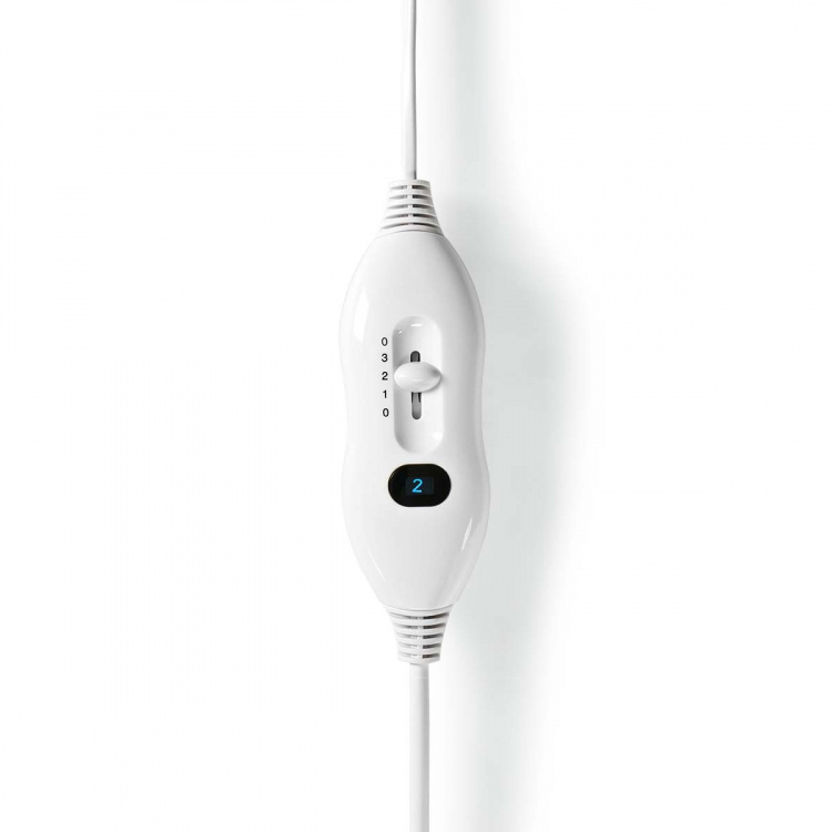 Nedis Elektrisk Tæppe | Undertæppe | 1 Person | 150 x 80 cm | 3 Varmeindstillinger | Vaskbar | Overophedningsbeskyttelse | Polyester / Syntetisk