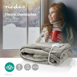 Nedis Elektrisk Tæppe | Overtæppe | 1 Person | 180 x 130 cm | 9 Varmeindstillinger | 9 h | Vaskbar | Overophedningsbeskyttelse | Digital kontrol | Fleece