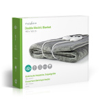 Nedis Elektrisk Tæppe | Undertæppe | 2 Personer | 160 x 140 cm | 9 Varmeindstillinger | 9 h | Vaskbar | Overophedningsbeskyttelse | Digital kontrol | Fleece / Polyester