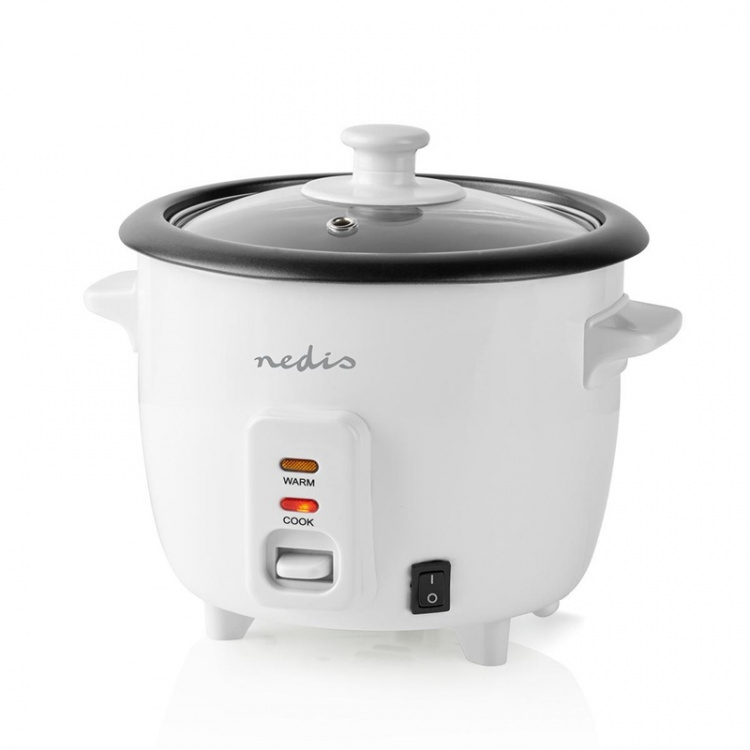 Nedis Ris Koger | 0.6 l | 300 W | Aluminiumsdamper | Non-stick belægning | Aftagelig skål | Auto sluk