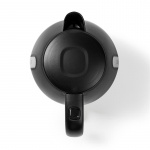 Nedis Elkedel | 1.0 l | Plast | Sort | Drejelig 360 grader | Skjult varmeelement | Strix®-controller | Beskyttelse mod kogetørring