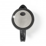 Nedis Elkedel | 1.7 l | Glas | Gennemsigtig | 60,70,80,90,100 °C | Temperaturindikator | Drejelig 360 grader | Skjult varmeelement | Strix®-controller | Beskyttelse mod kogetørring