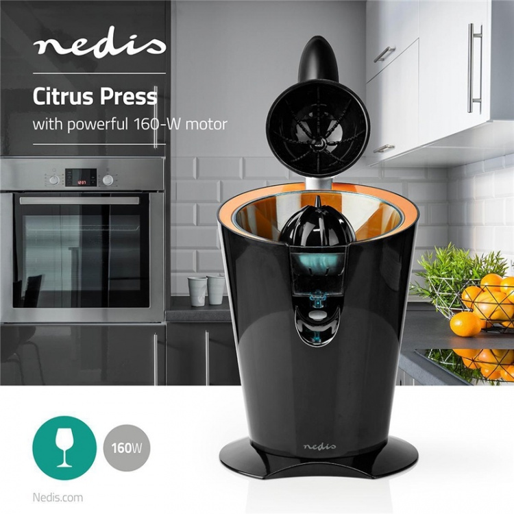 Nedis Citruspresser | 160 W | Orange / Sort