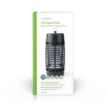 Nedis Myggefælde | 3 W | Lampe Type: LED Light | Effektiv rækkevidde: 30 m² | Sort