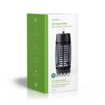 Nedis Myggefælde | 3 W | Lampe Type: LED Light | Effektiv rækkevidde: 30 m² | Sort