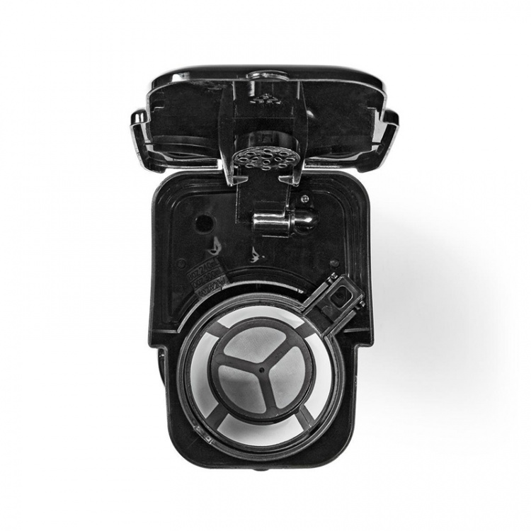 Nedis Kaffemaskine | Filterkaffe | 0.4 l | 1 Kopper | Sort / Sølv