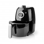 Nedis Hot Air Fryer | 2.4 l | Timer: 30 min | Analog | Aluminium / Sort