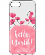 CellularLine Bloom, TPU shell iPhone 7/8/SE(2nd gen), Transparent med blomster