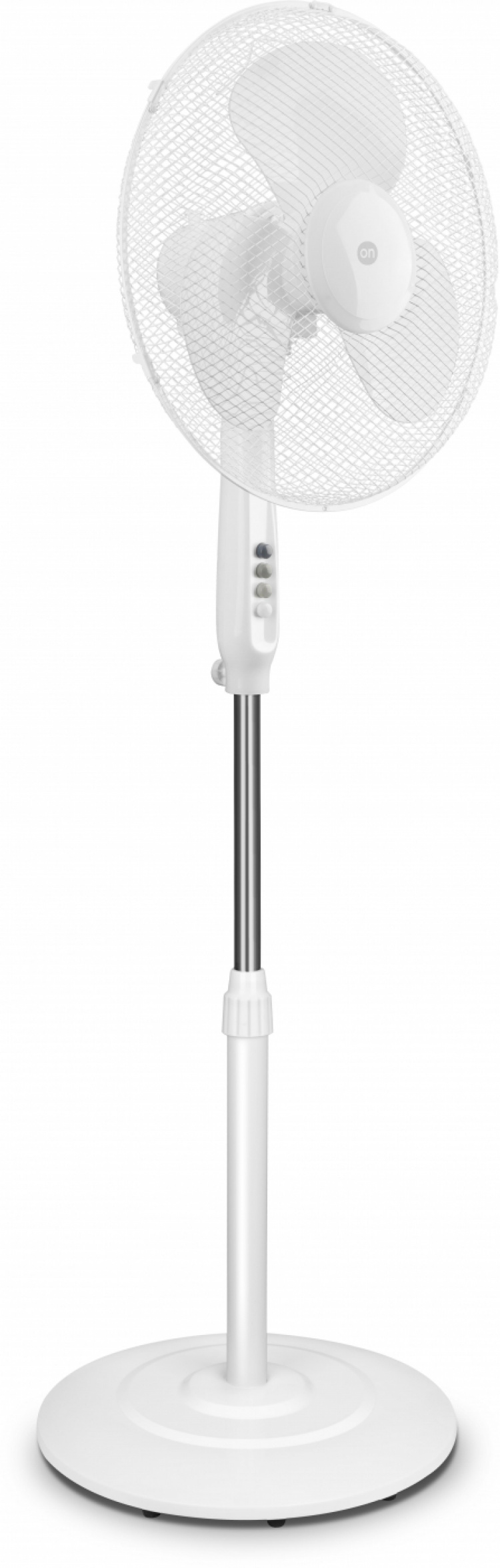 Gulvventilator, 40 cm, lavt støjniveau, 3 hastigheder, rund fod