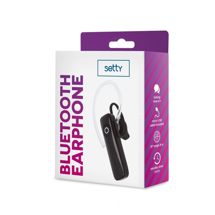 Setty Bluetooth-headset SBT-01, sort