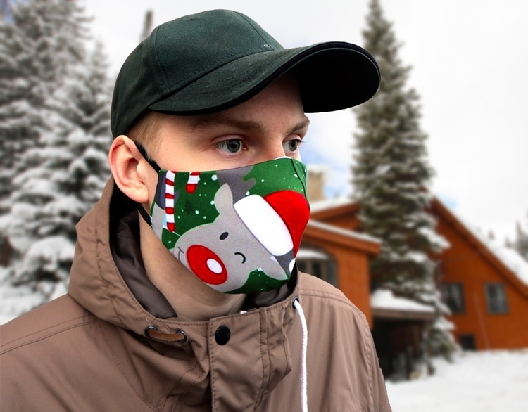 Mundbeskytter med julemotiv (Julren)