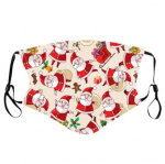 Mundbeskytter med julemotiv (julemanden)