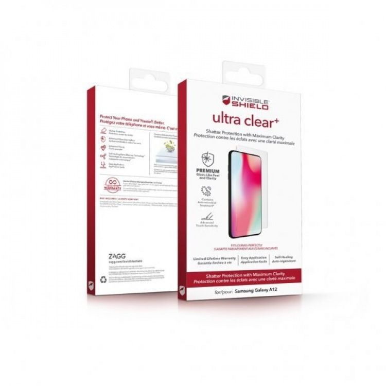 ZAGG InvisibleShield Ultra Clear+ Samsung Galaxy A12-skærm