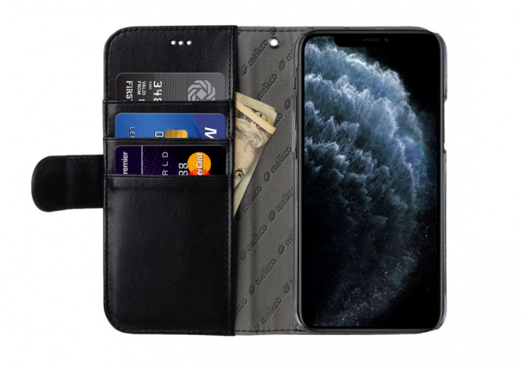 Melkco tegnebogsetui til iPhone 12 Pro Max, sort