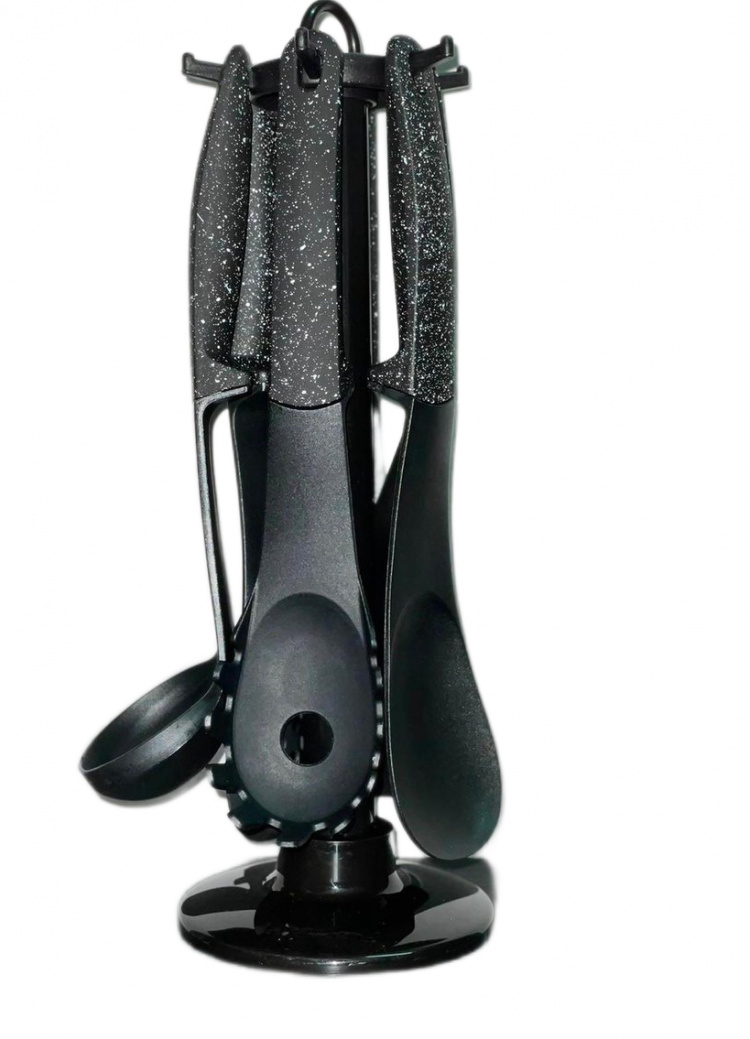 Køkkenredskabssæt 7 dele, drejeligt, til madlavning